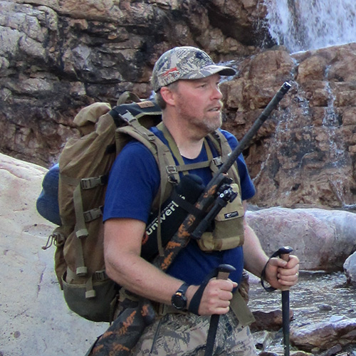 Kyle Stelter in the mountains